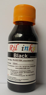 Revolutionaryng 100ml universal compatible refill ink black